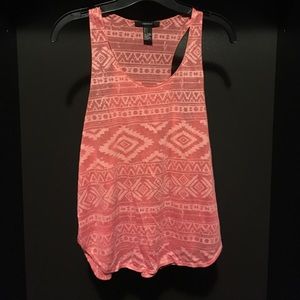Pink tribal tank top