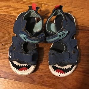 Light up shark sandals