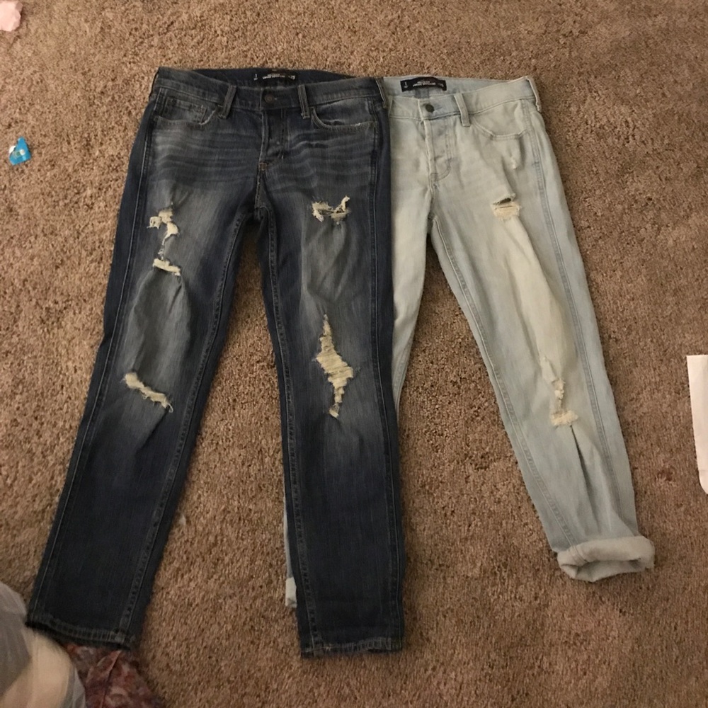 TWO BRAND NEW PAIRS OF BOYFRIEND JEANS