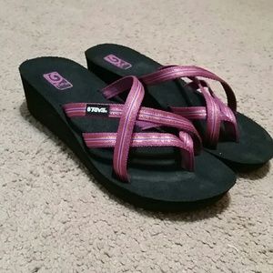 Teva wedge flip flops