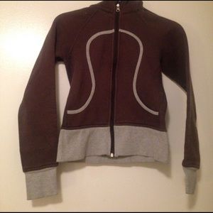 Lululemon two tone grey Scuba hoodie