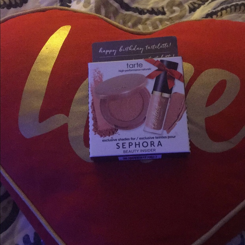 Tarte blush and matte lip paint