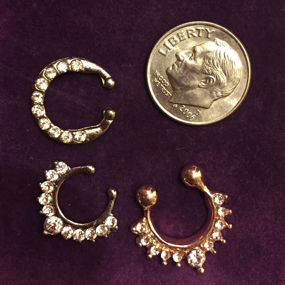 Faux Septum Ring 3 pack