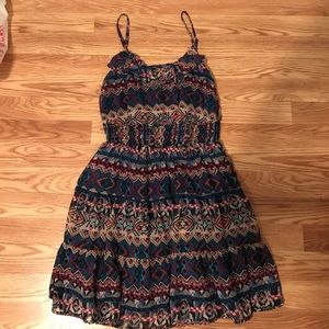 Tribal print mini dress