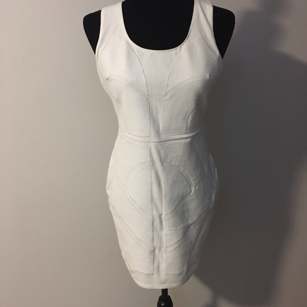 White Sequin Dress