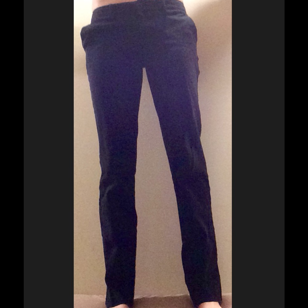 Gap True Straight Black Pants Size 6 long