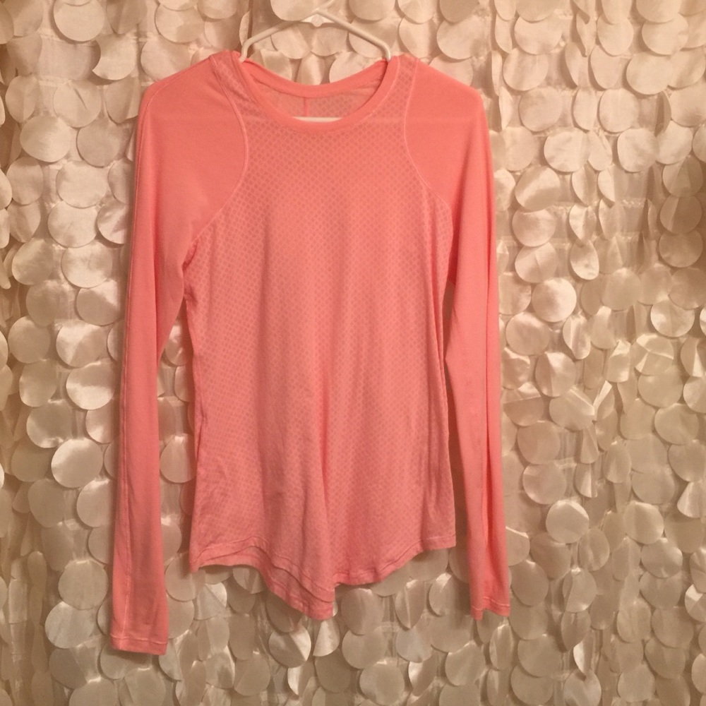 Pink lululemon long sleeve