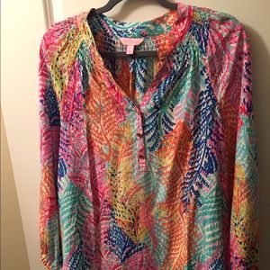 Large EUC Electric Feel Lilly Pulitzer Elsa Top