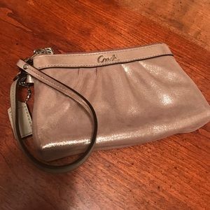 Coach - Gold Shimmer Wristlet