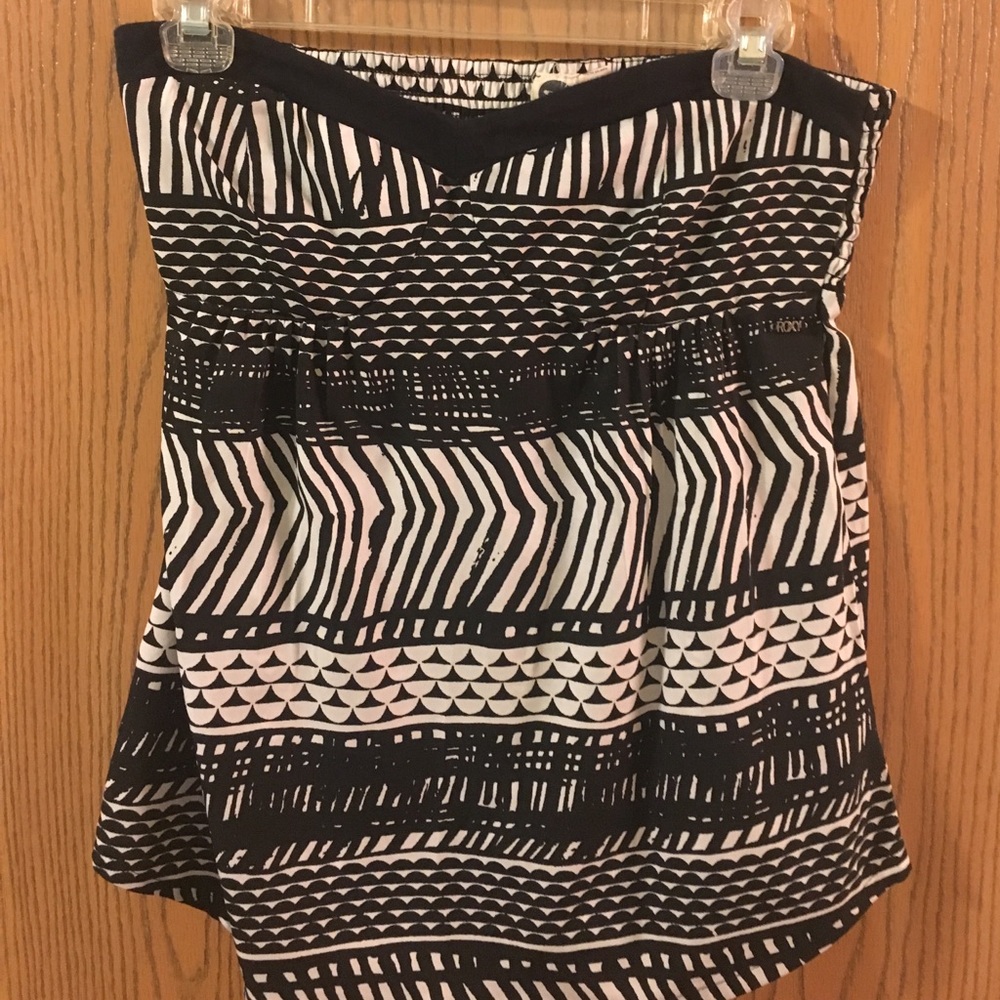 Aztec strapless top