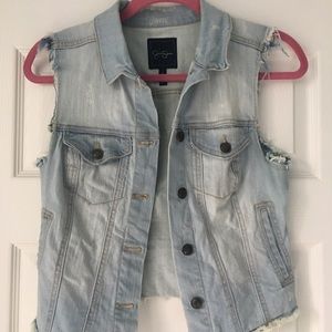 Jessica Simpson denim vest