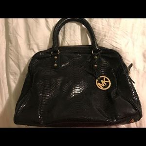 Michael Kors purse black alligator skin