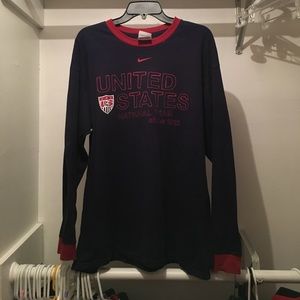 vintage navy U.S. nike long sleeve tshirt