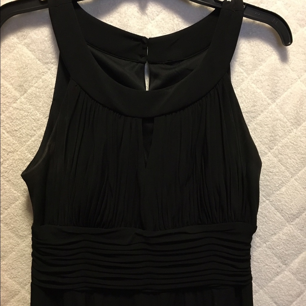 Black high/low dress