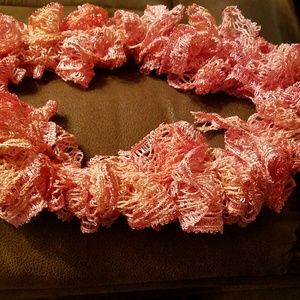 Coral Ruffle Scarf
