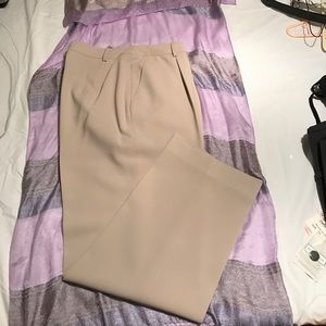 Pants fully lined with pleats