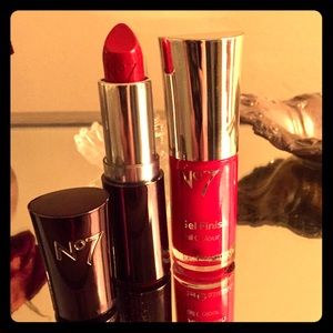 No.7 red lipstick and polish