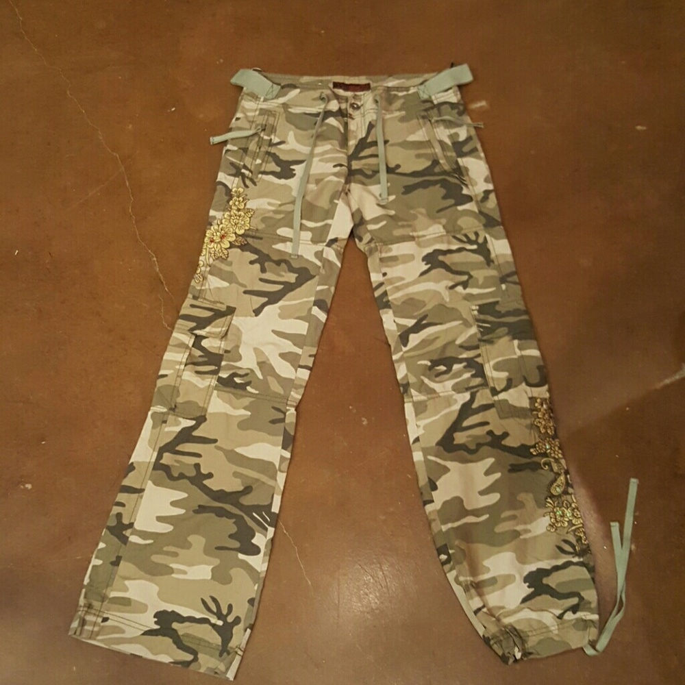 Miss Me embroidered Cargo Pants