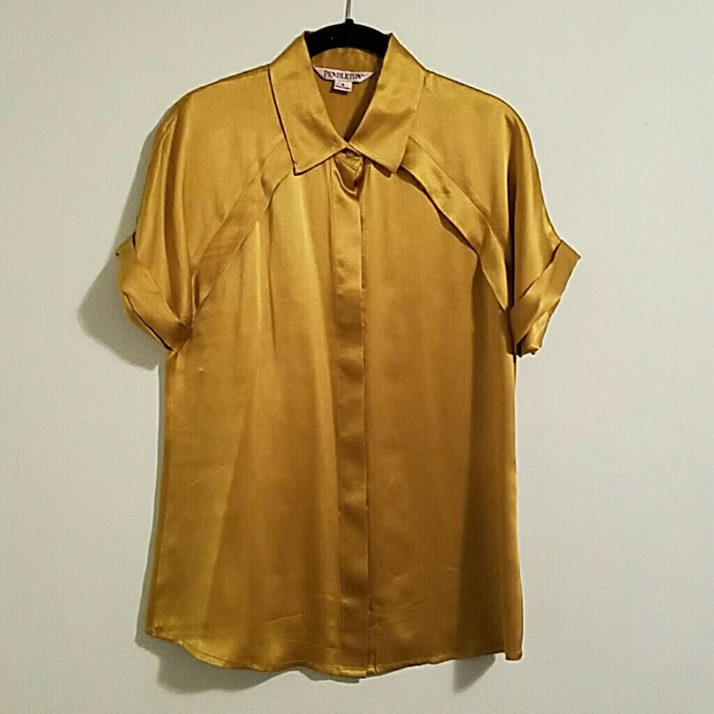 Pendleton Short Sleeved Silk Blouse