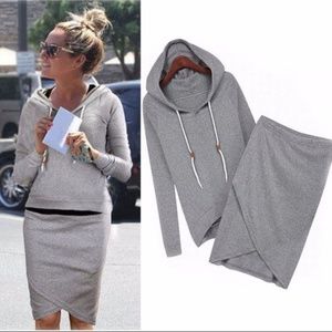 New 2 piece Sweatshirt top & Skirt.