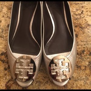 Tory Burch 1 inch wedge sandals. Size 9.