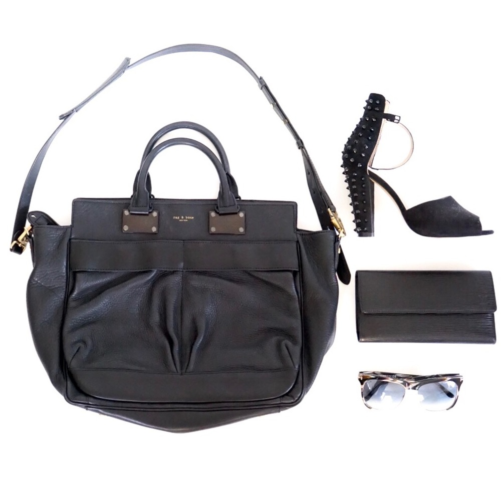 Rag & Bone Black Pilot Bag - Picture 1 of 8