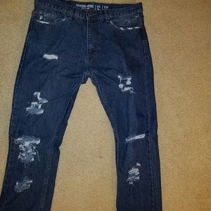 Mens Distressed Vintage Genes 32x30