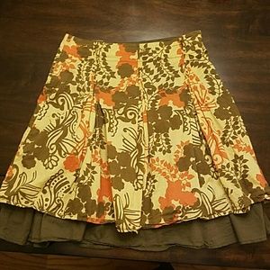 Double layer DKNY linen skirt