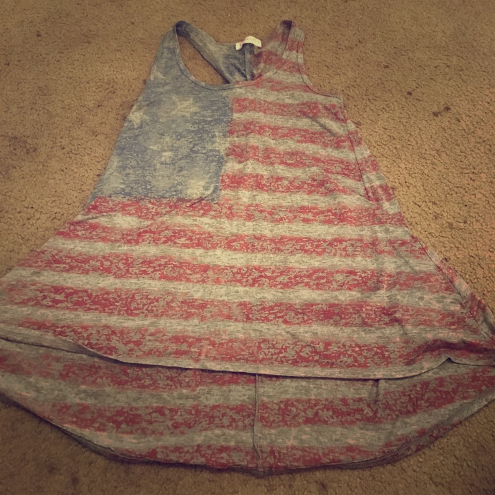 American flag tank