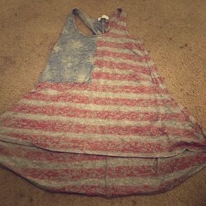American flag tank