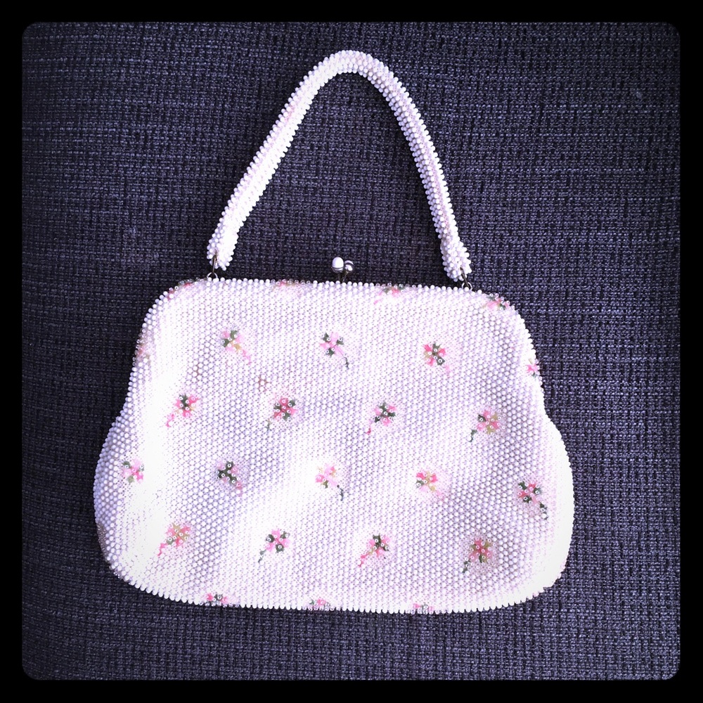 VTG 1950s Corde Bead Purse