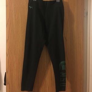 Michigan State PINK leggings