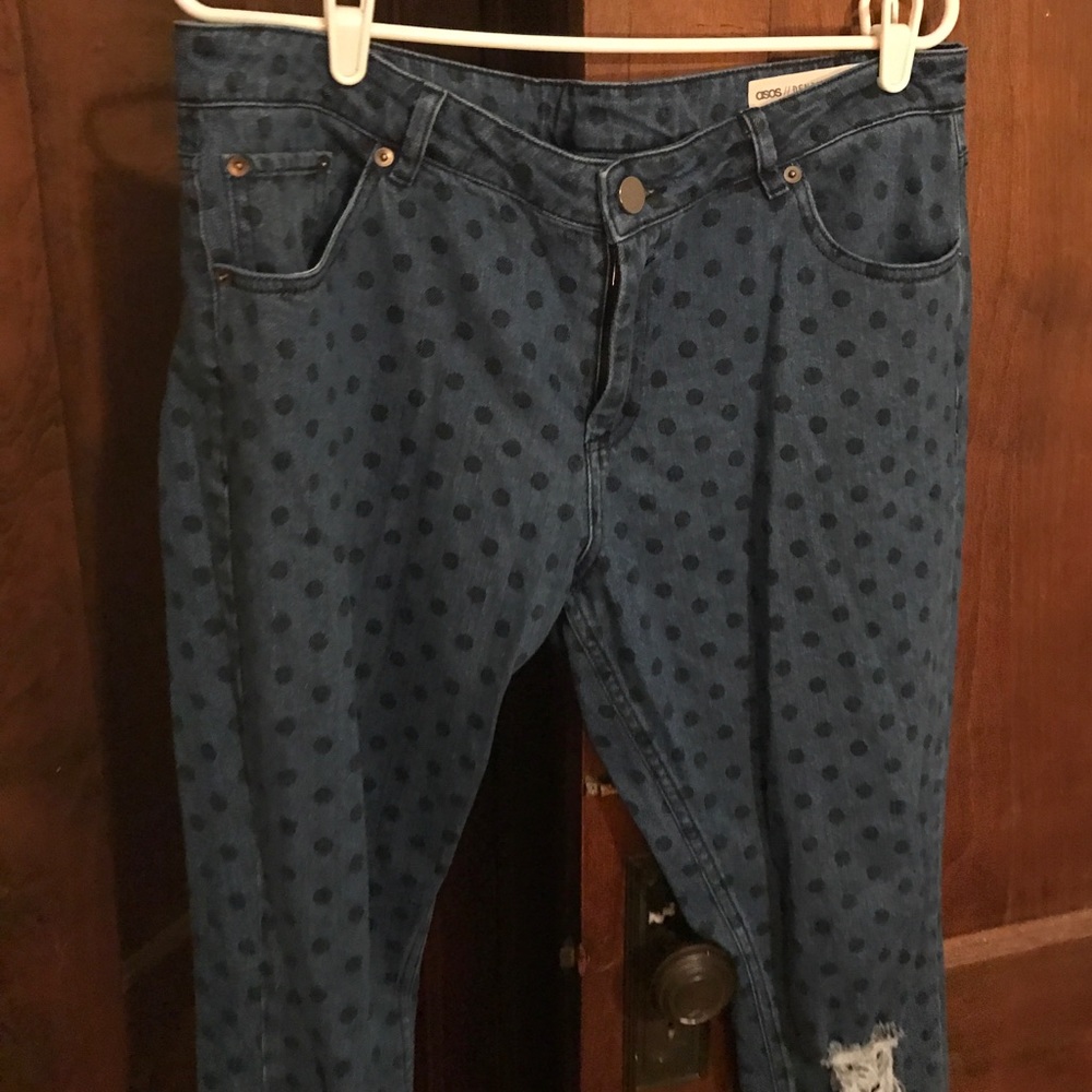 Asos polka dot jean