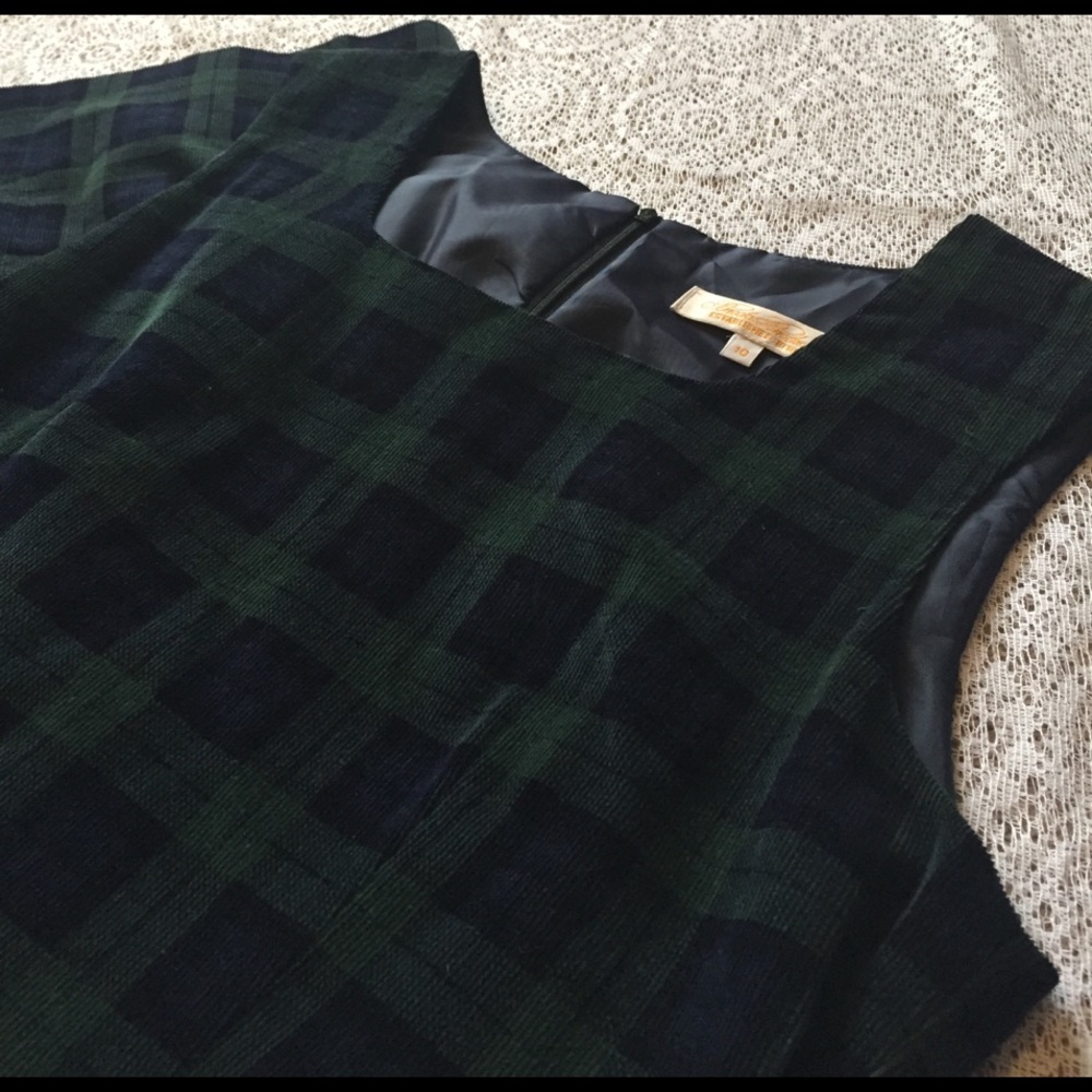 Brooks Brothers Plaid Shift Dress - Size 10