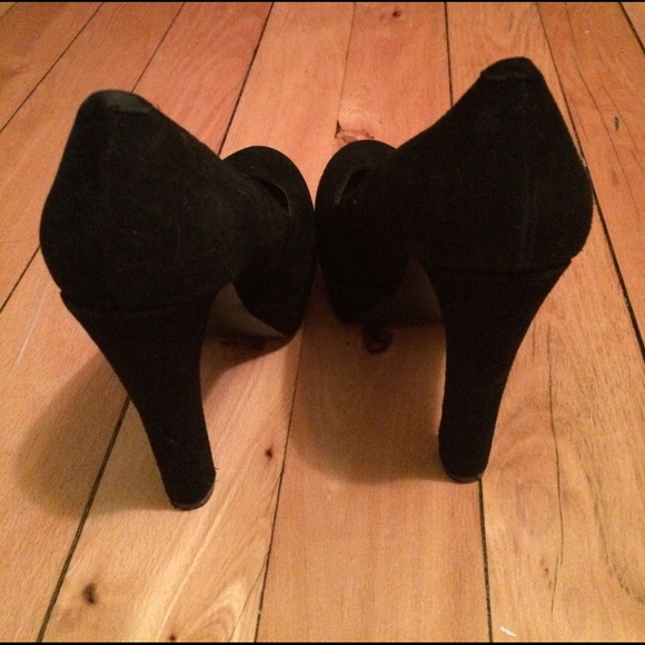 Black closed-toe chunky Steve Madden heel - Picture 3 of 4