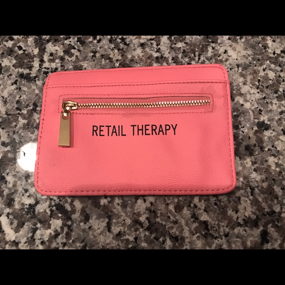 Retail therapy card and coin case