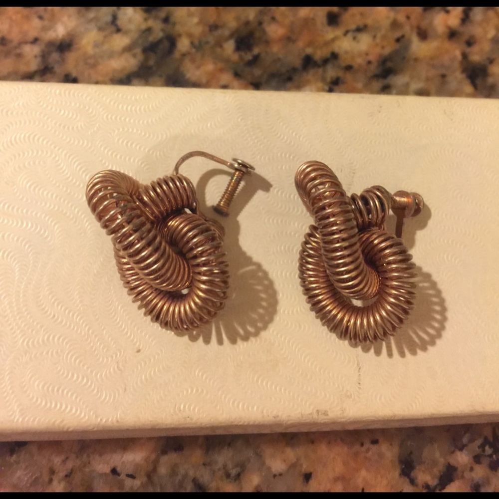 Vintage screw back earrings
