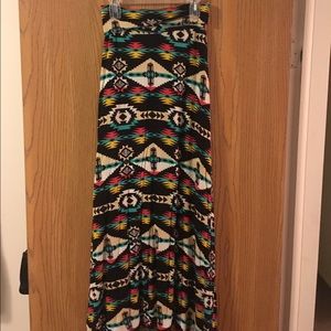 Aztec maxi skirt