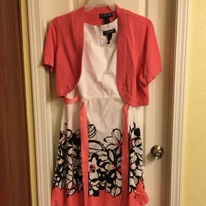 Dress with a cardigan