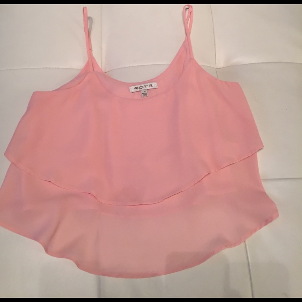 Baby pink crop top