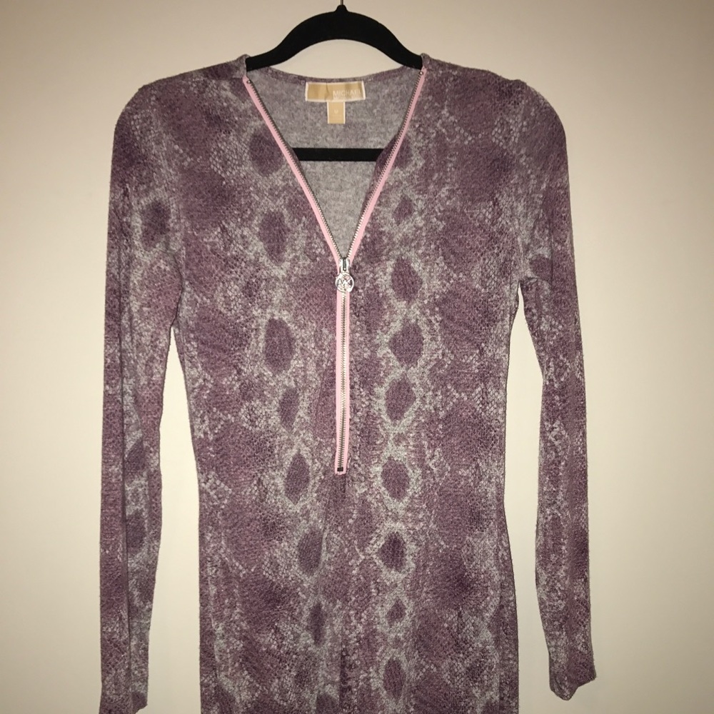 Lavender Snake Print Dress