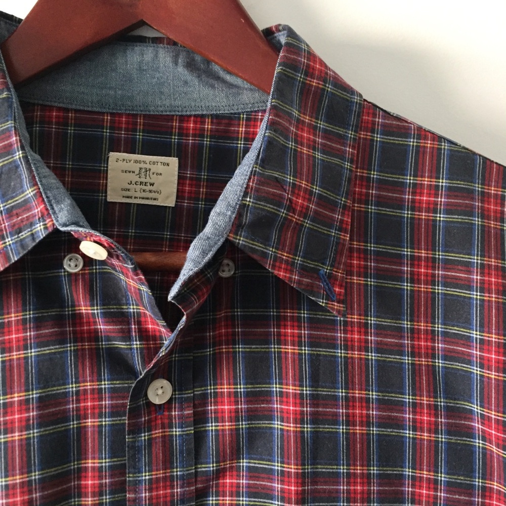 J.Crew Plaid Button Down -- Large