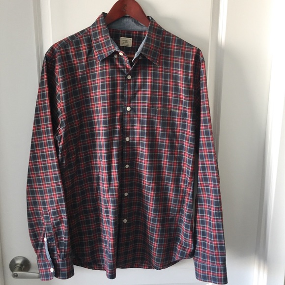 J.Crew Plaid Button Down -- Large - Picture 2 of 2