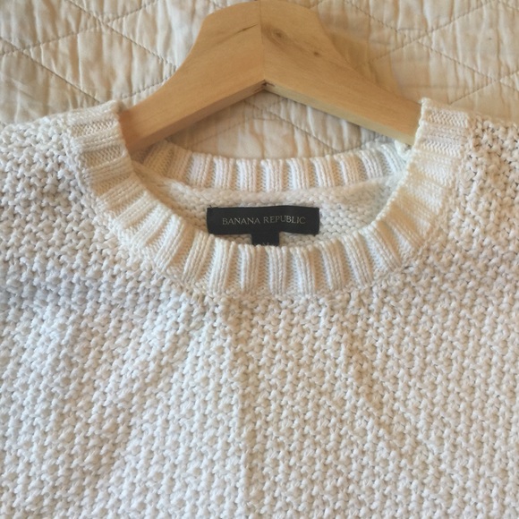 Crisp white open back sleeveless sweater cropped - Picture 2 of 4