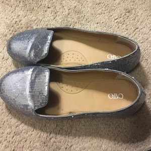 Grey Sparkly Flats!!