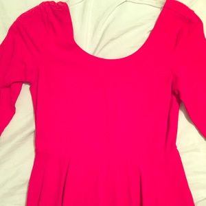 Red Express dress.  Zipper on back.