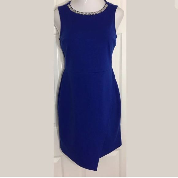 Apt. 9 Dresses & Skirts - APT 9 Blue Embellished Sleeveless Sheath Dress