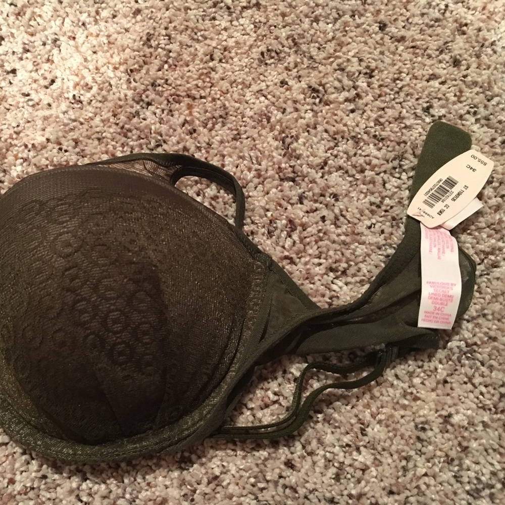 Brand new. Forest green sexy bra