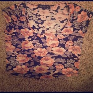 Floral Crop top Size S