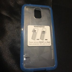 New clear w/blue trim galaxy S5 CaseSale⚡️⚡️